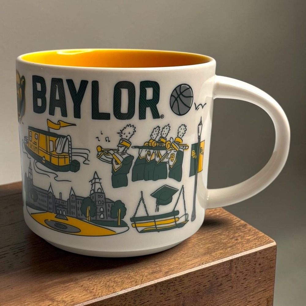 Starbucks Baylor University Texas TX Campus Been There 14oz Coffee Cup Mug